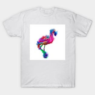 Prancing Flamingo Abstract T-Shirt